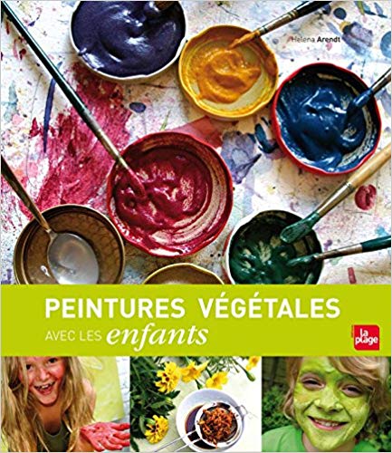 peinture végétale avec les enfants